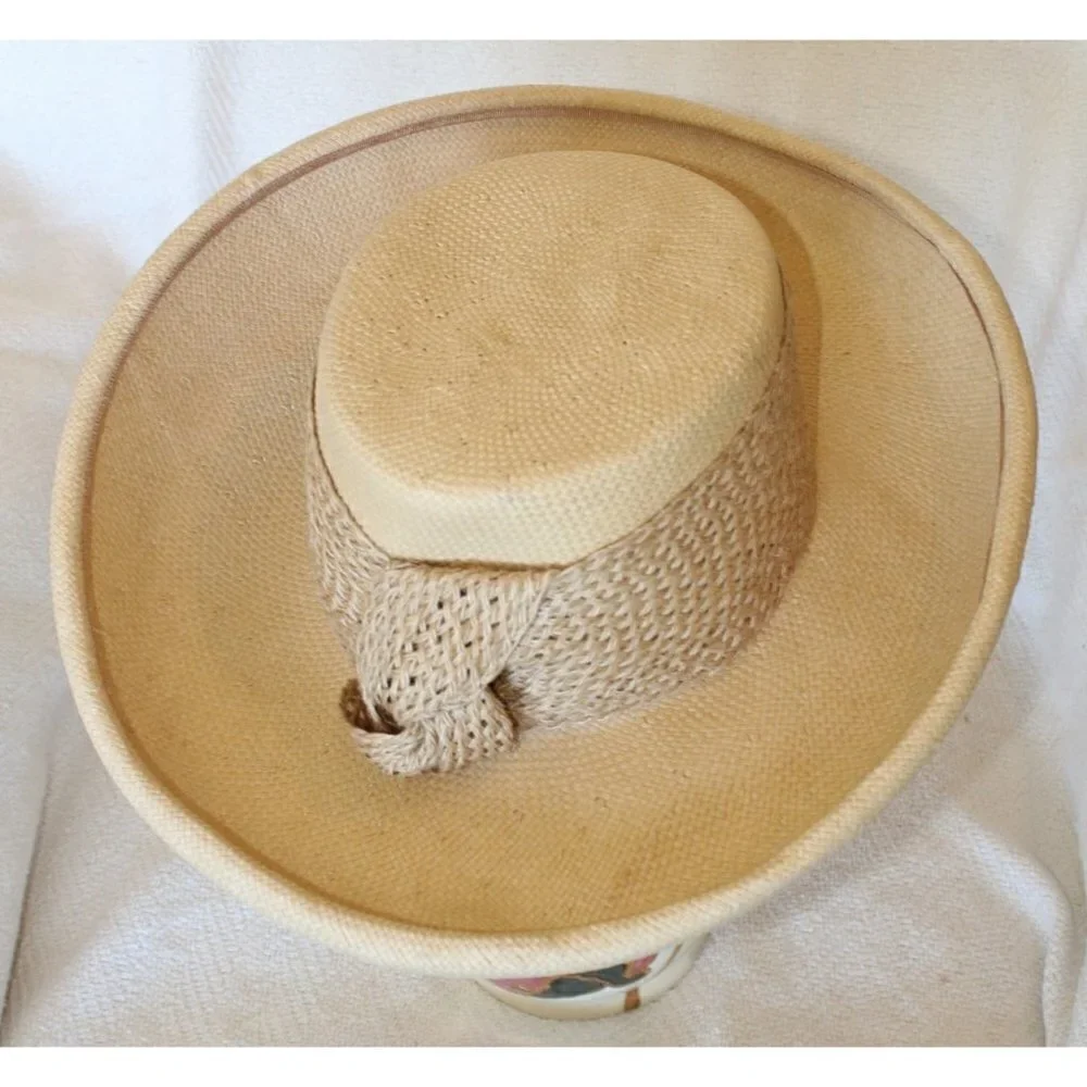 Lily J. by Eric Javits women's sun Hat wrap tie designer Size Small summer - Picture 12 of 12